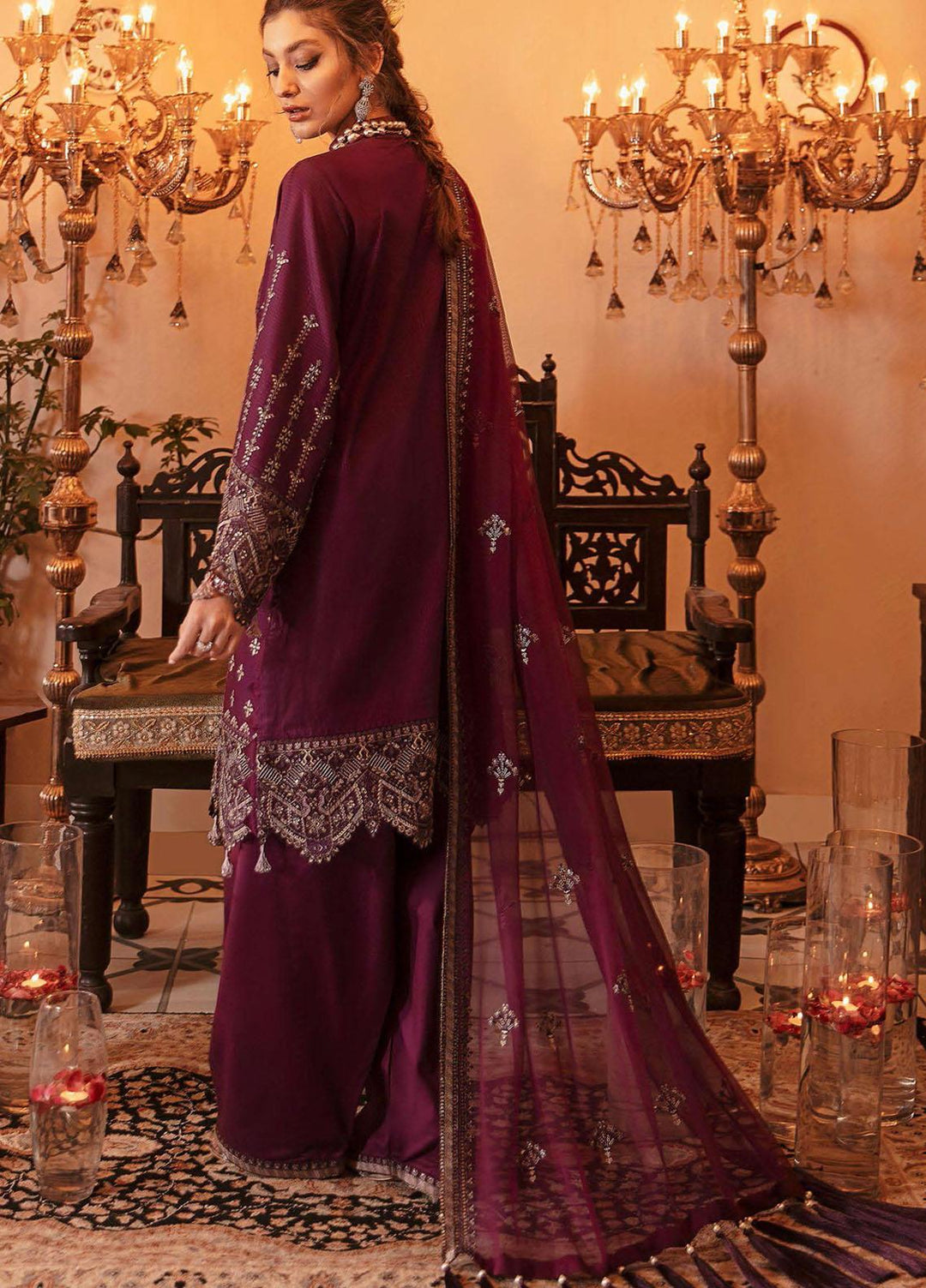 Gul Bahar By Afrozeh Embroidered Lawn Suits Unstitched 3 Piece AF21GB 02 Rangooli - Festive Collection