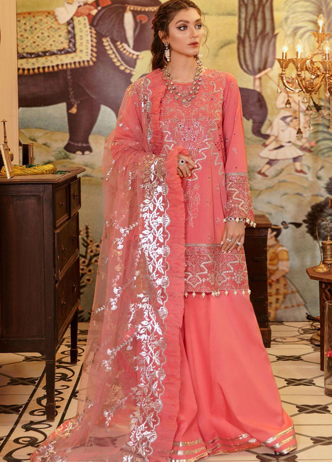 Gul Bahar By Afrozeh Embroidered Lawn Suits Unstitched 3 Piece AF21GB 07 Shabnam - Festive Collection