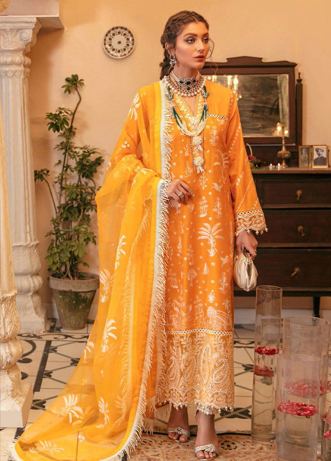 Gul Bahar By Afrozeh Embroidered Lawn Suits Unstitched 3 Piece AF21GB 08 Kiran - Festive Collection