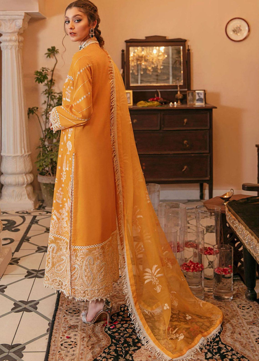 Gul Bahar By Afrozeh Embroidered Lawn Suits Unstitched 3 Piece AF21GB 08 Kiran - Festive Collection