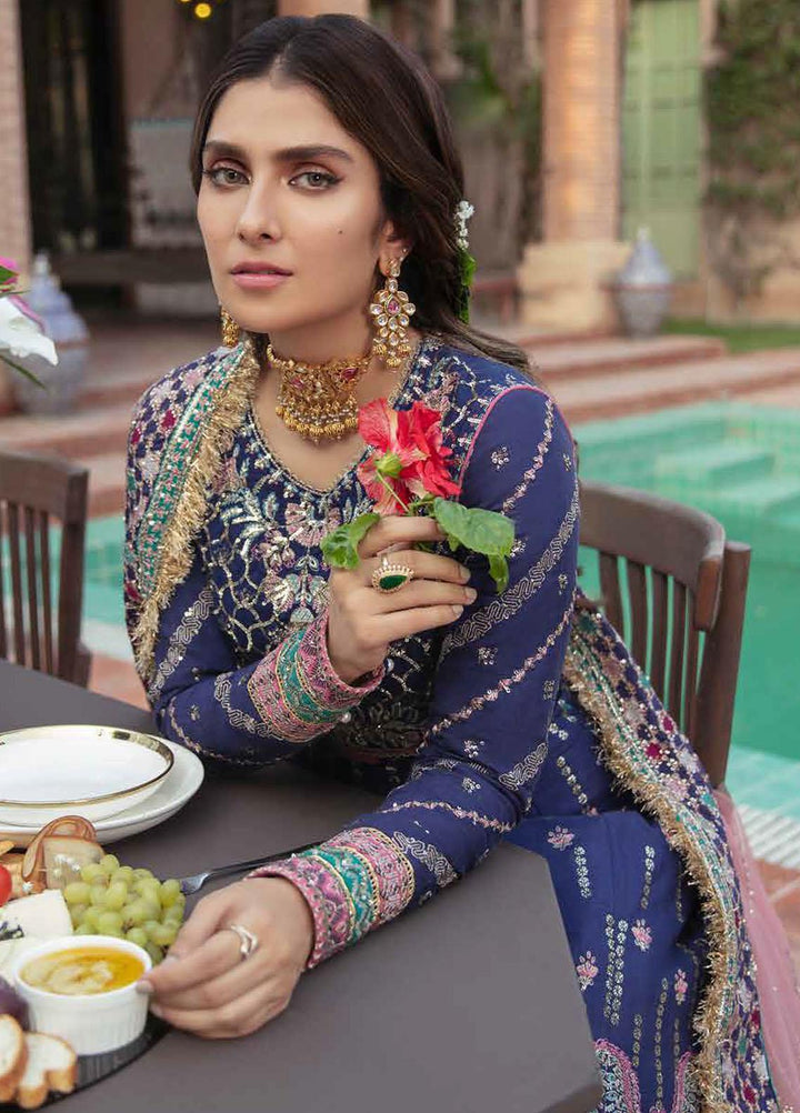 Afrozeh Embroidered Raw Silk Suits Unstitched 3 Piece AF21HW ANOUSH - Formals Wedding  Collection