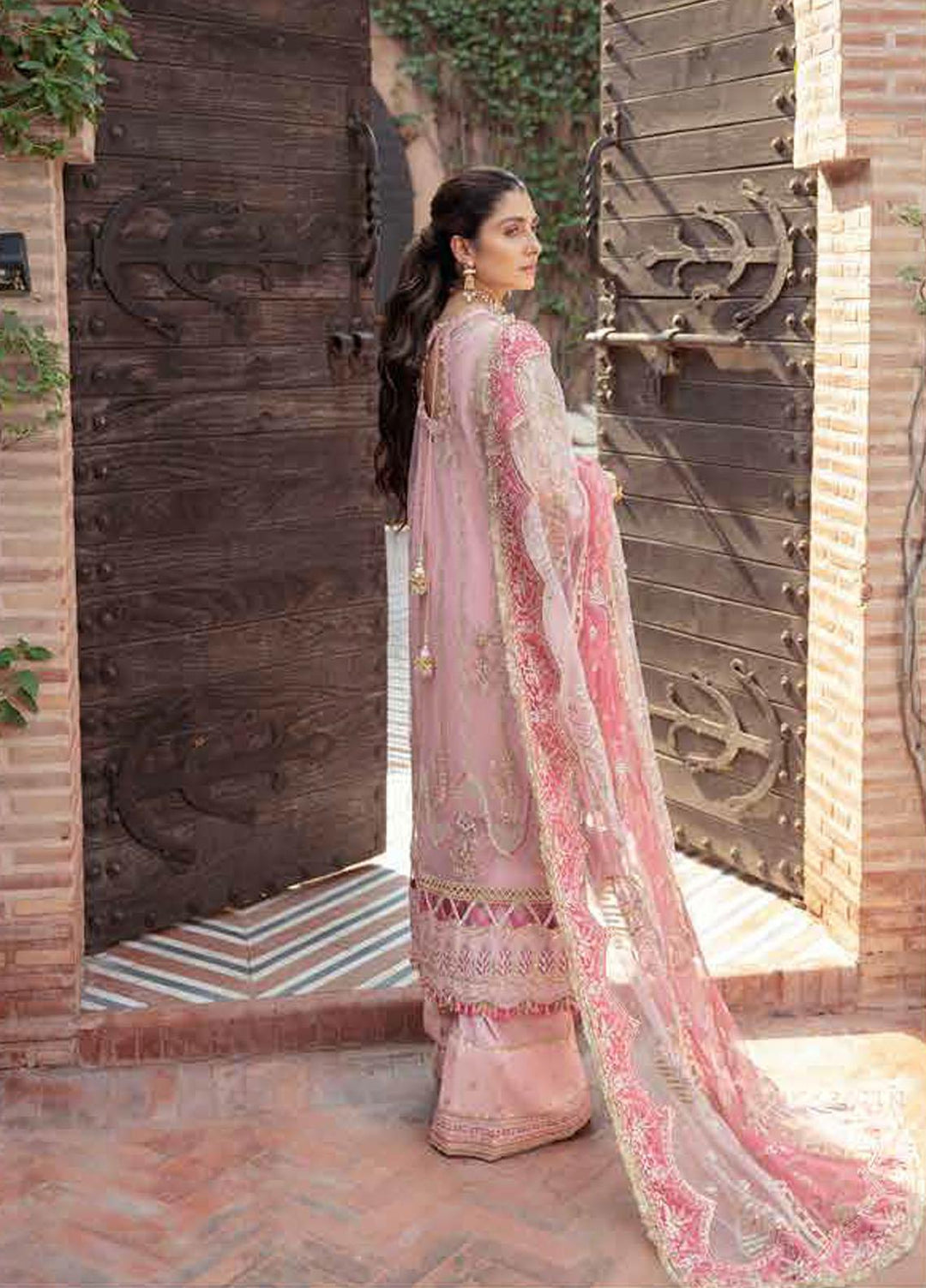 Afrozeh Embroidered Net Suits Unstitched 3 Piece AF21HW INAYAT - Formals Wedding  Collection