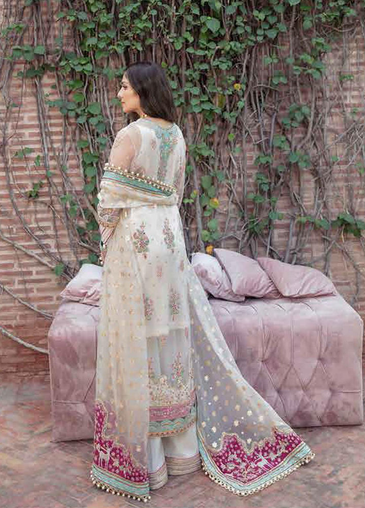 Afrozeh Embroidered Net Suits Unstitched 3 Piece AF21HW RUHAY - Formals Wedding  Collection