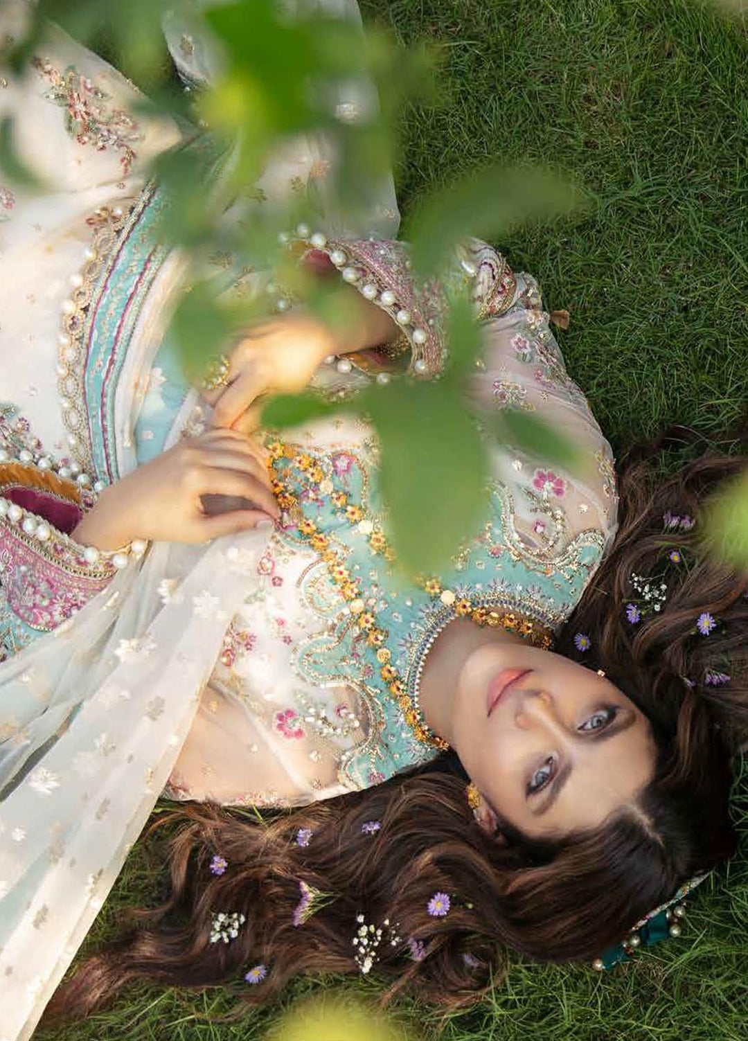 Afrozeh Embroidered Net Suits Unstitched 3 Piece AF21HW RUHAY - Formals Wedding  Collection