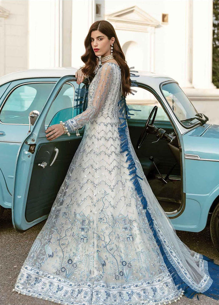 La Fuchsia By Afrozeh Embroidered Chiffon Suits Unstitched 2 Piece AF22LF Celestial Dream - Luxury Collection