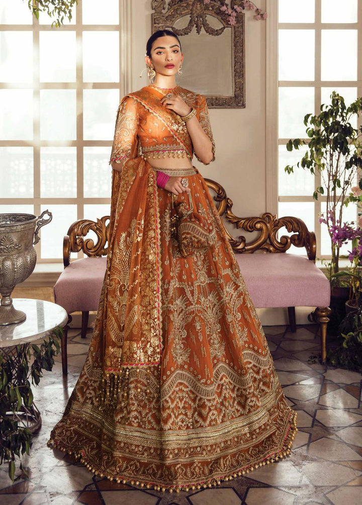 La Fuchsia By Afrozeh Embroidered Organza Suits Unstitched 3 Piece AF22WD 05 Oriana - Wedding Collection