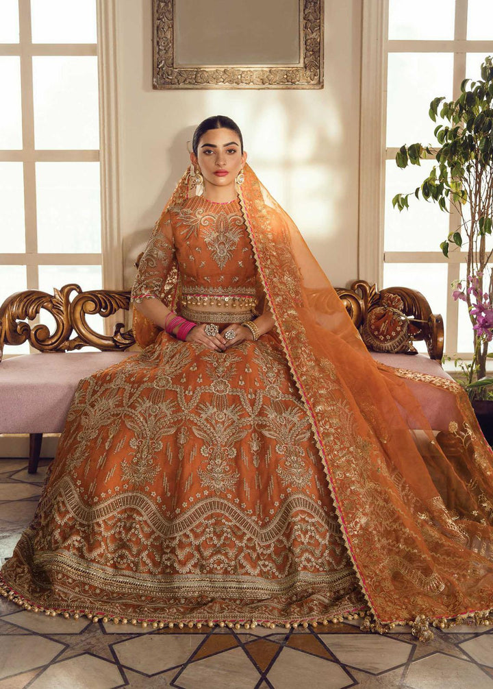 La Fuchsia By Afrozeh Embroidered Organza Suits Unstitched 3 Piece AF22WD 05 Oriana - Wedding Collection