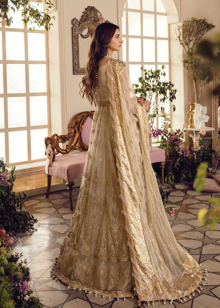 La Fuchsia By Afrozeh Embroidered Net Suits Unstitched 3 Piece AF22WD 06 Eveline - Wedding Collection