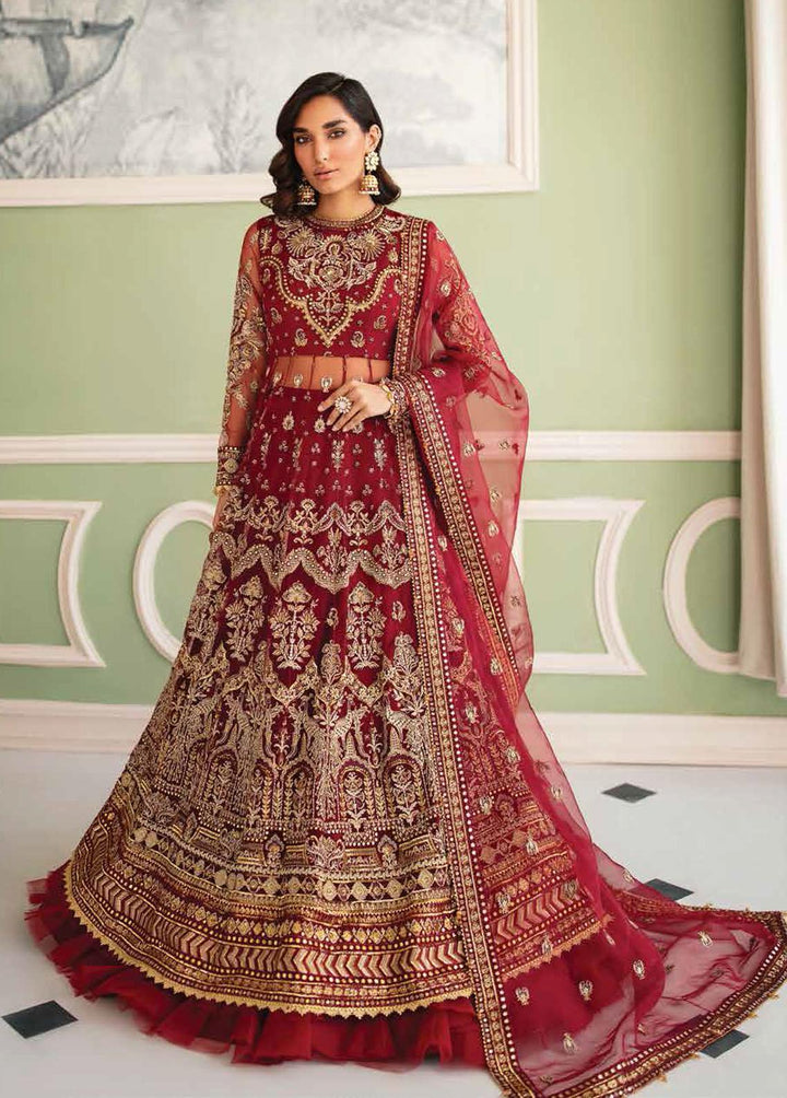 La Fuschsia By Afrozeh Embroidered Net Suits Unstitched 3 Piece AF23LF 001 Norah - Festive Collection