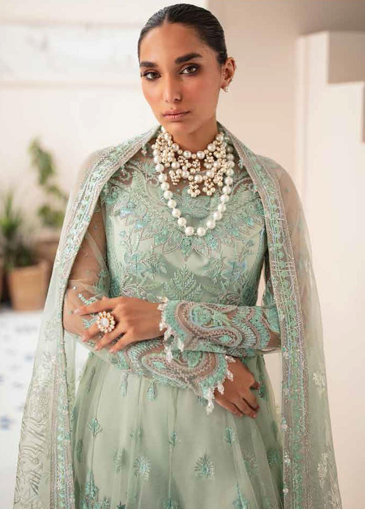 La Fuschsia By Afrozeh Embroidered Net Suits Unstitched 3 Piece AF23LF 006 Della - Festive Collection