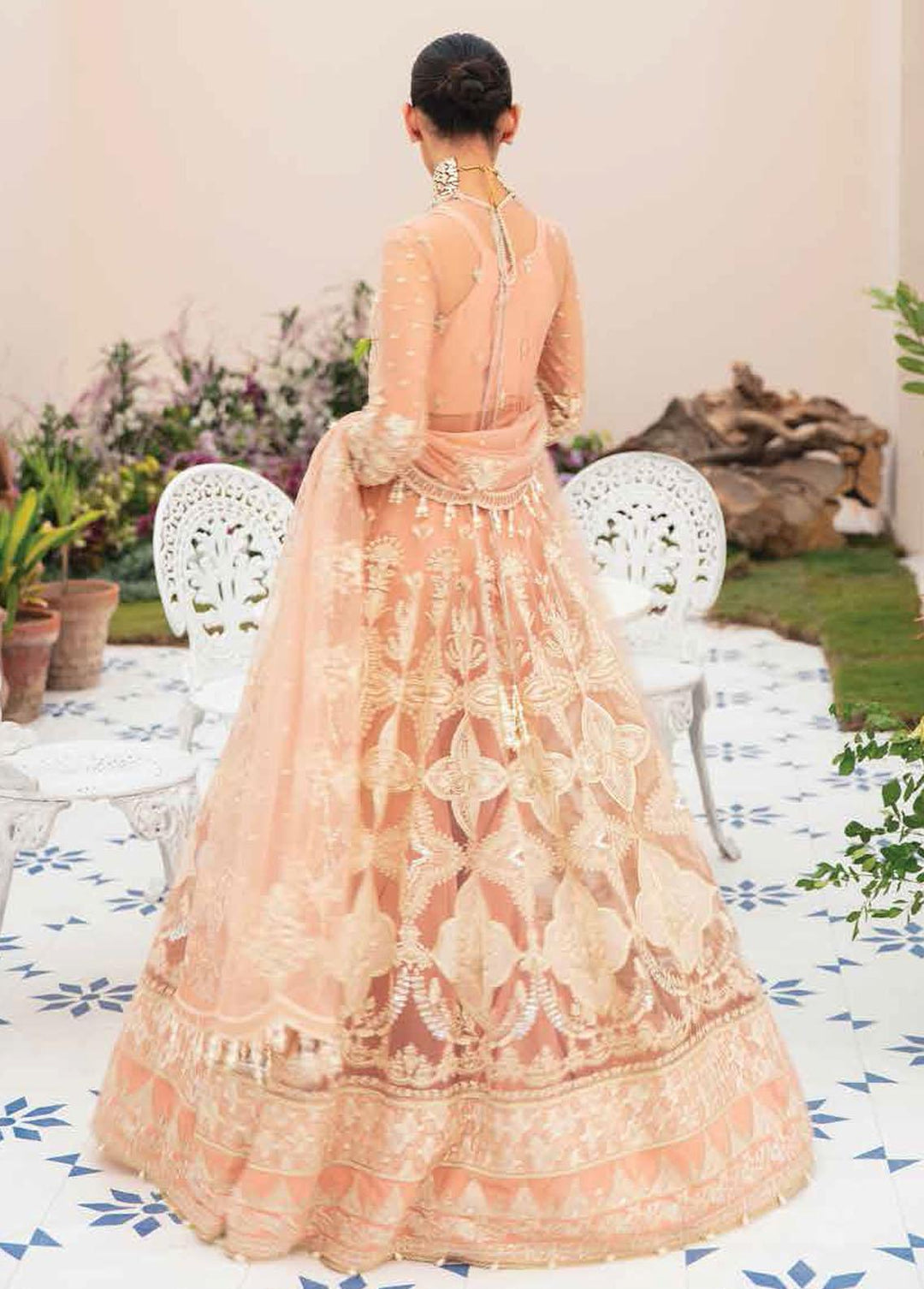 La Fuschsia By Afrozeh Embroidered Net Suits Unstitched 3 Piece AF23LF 007 Sophie - Festive Collection