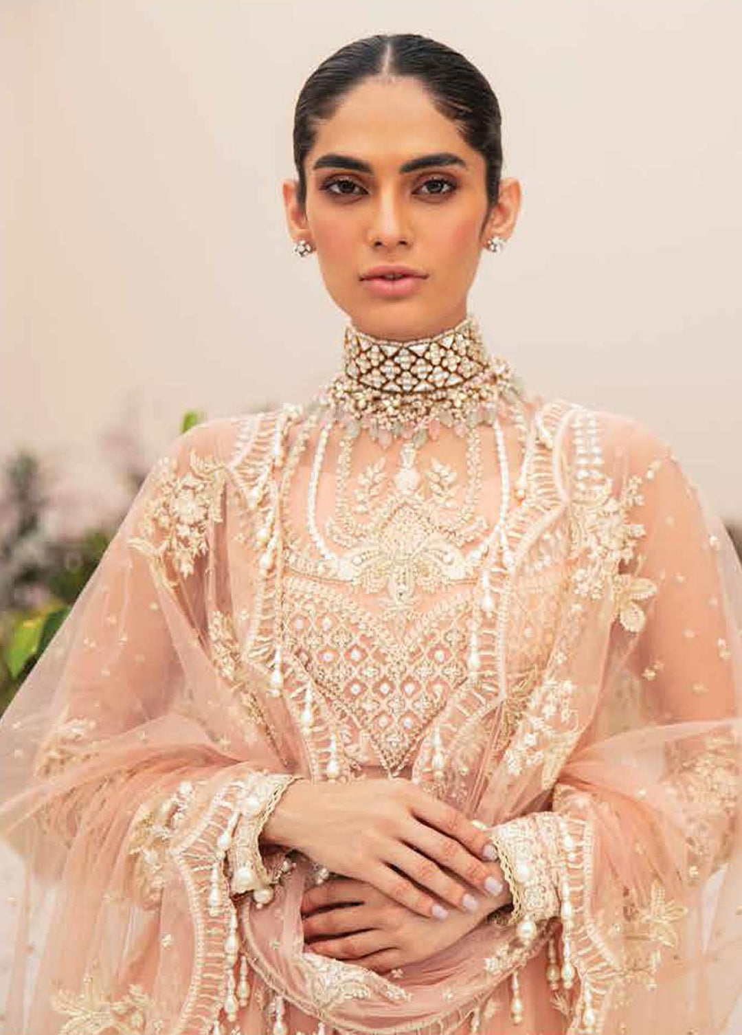 La Fuschsia By Afrozeh Embroidered Net Suits Unstitched 3 Piece AF23LF 007 Sophie - Festive Collection