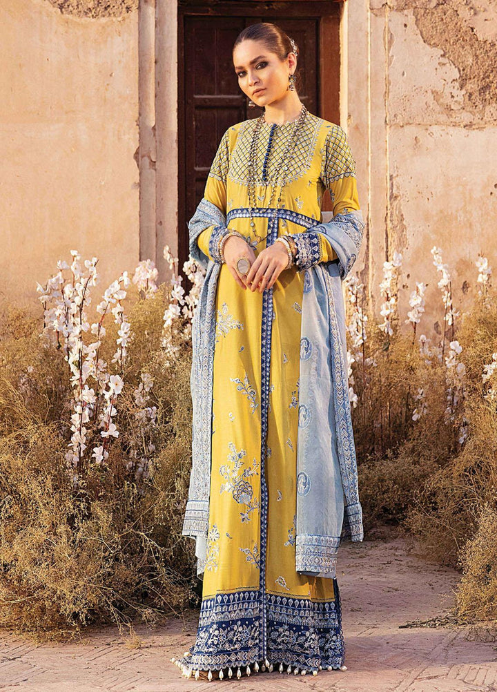 Afrozeh Embroidered Lawn Suits Unstitched 3 Piece AF21L 04 Romana - Luxury Collection