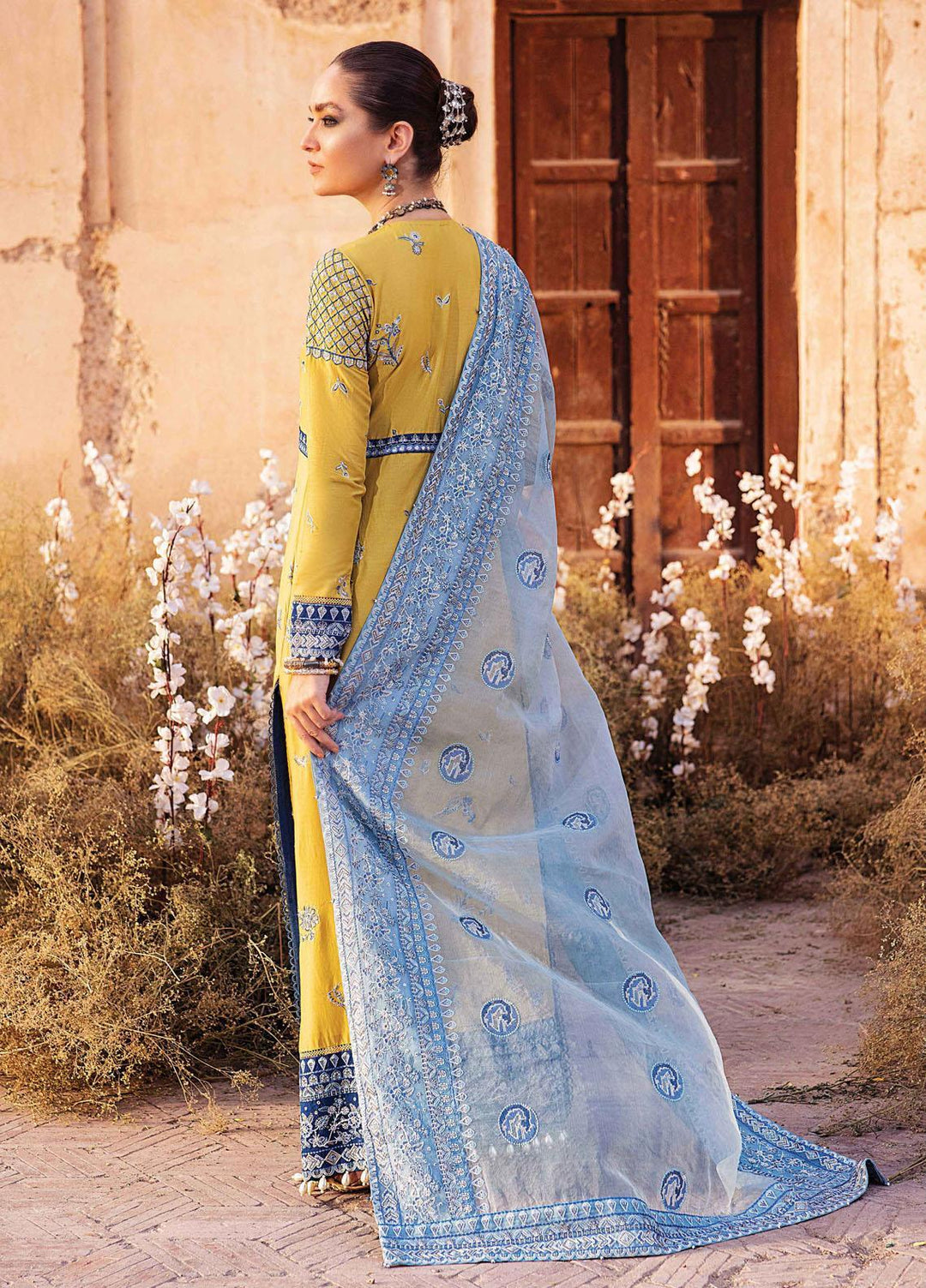 Afrozeh Embroidered Lawn Suits Unstitched 3 Piece AF21L 04 Romana - Luxury Collection