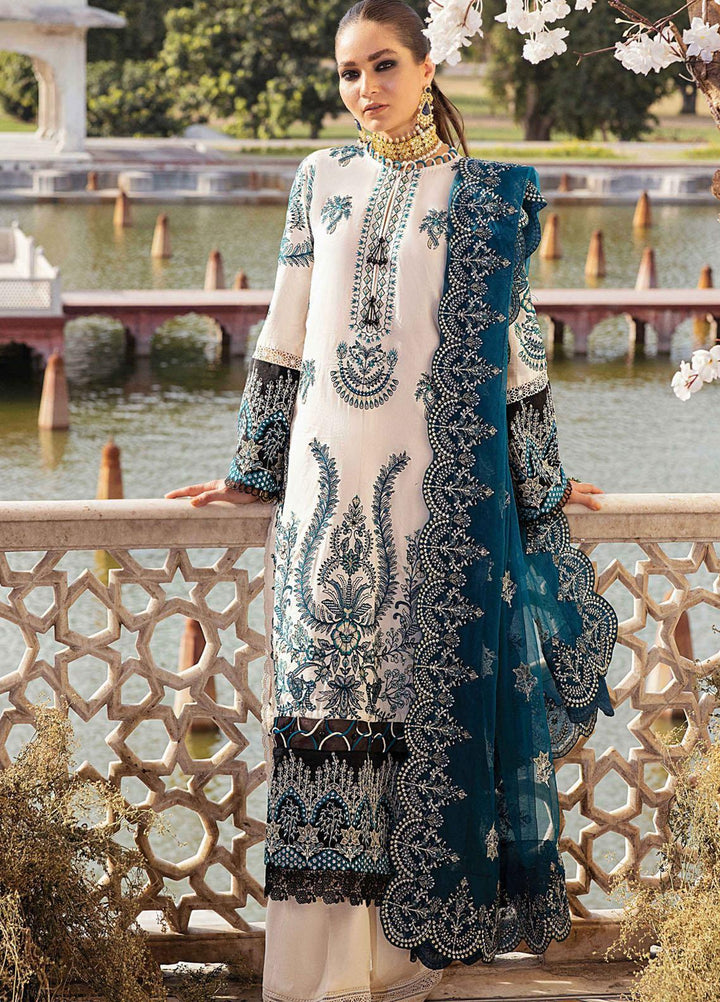Afrozeh Embroidered Lawn Suits Unstitched 3 Piece AF21L 08 Zephyr - Luxury Collection