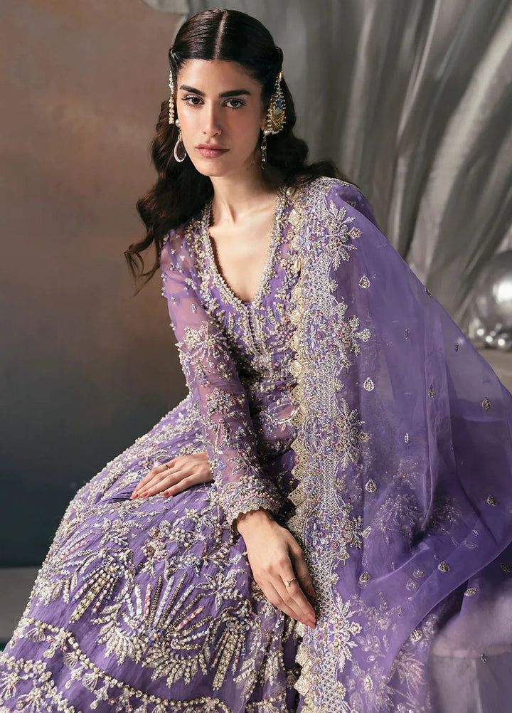 Afrozeh Unstitched Embroidered Organza 4 Piece Suit Eloah - Wedding Collection