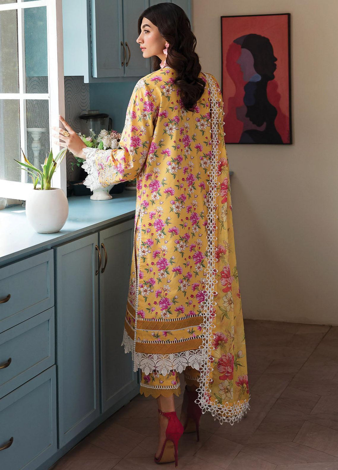 Afrozeh Embroidered Lawn Suits Unstitched 3 Piece AF23P Summer Sorbet - Summer Collection