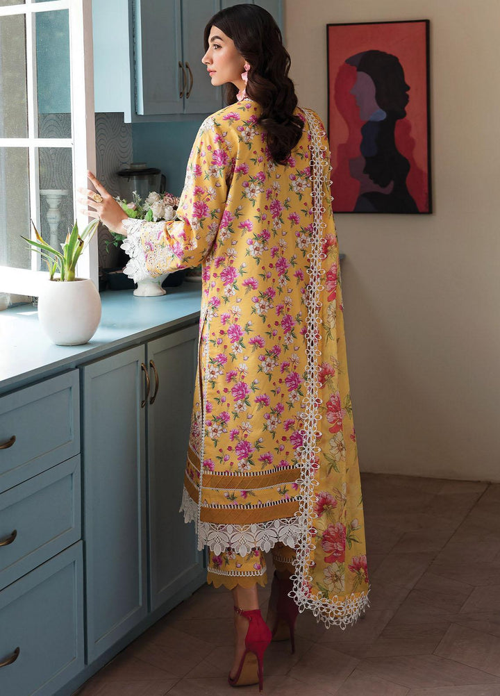 Afrozeh Embroidered Lawn Suits Unstitched 3 Piece AF23P Summer Sorbet - Summer Collection