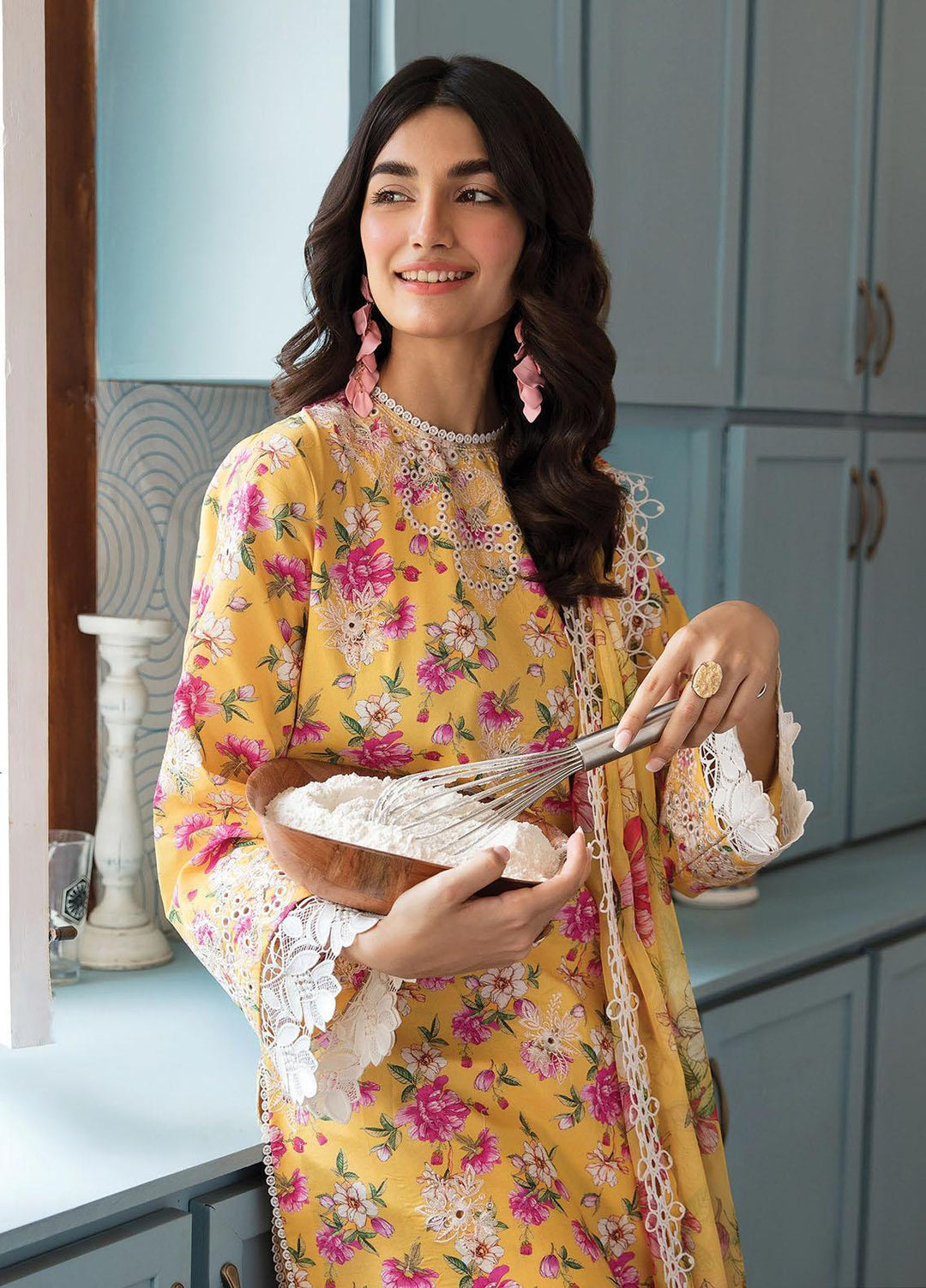 Afrozeh Embroidered Lawn Suits Unstitched 3 Piece AF23P Summer Sorbet - Summer Collection