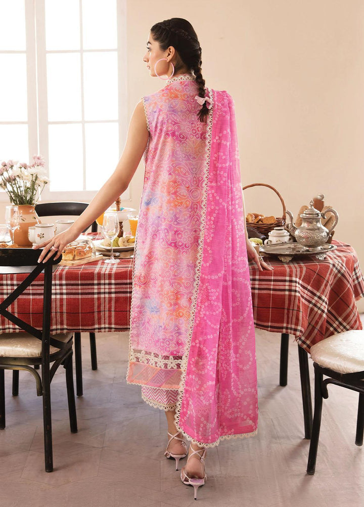 Afrozeh Embroidered Lawn Suits Unstitched 3 Piece AF23P Citrus Splash - Summer Collection