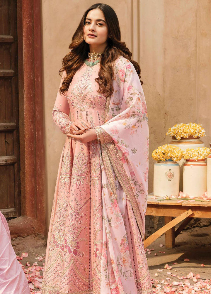 Shabnami By Afrozeh Embroidered Lawn Suits Unstitched 3 Piece AF22S 01 Pareesa - Festive Collection