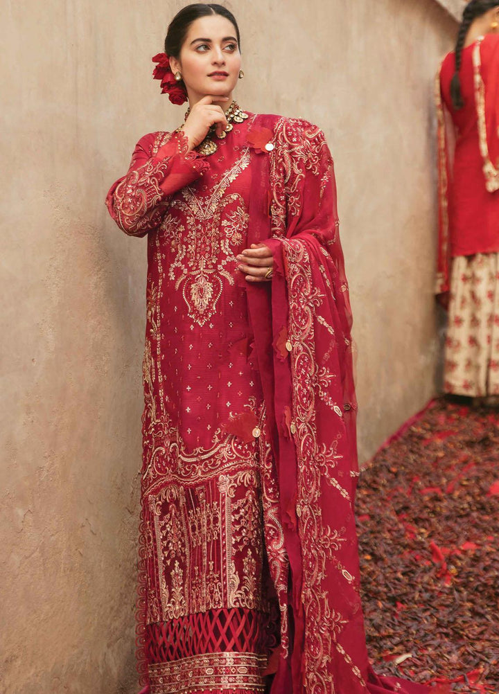 Shabnami By Afrozeh Embroidered Lawn Suits Unstitched 3 Piece AF22S 02 Arezou - Festive Collection