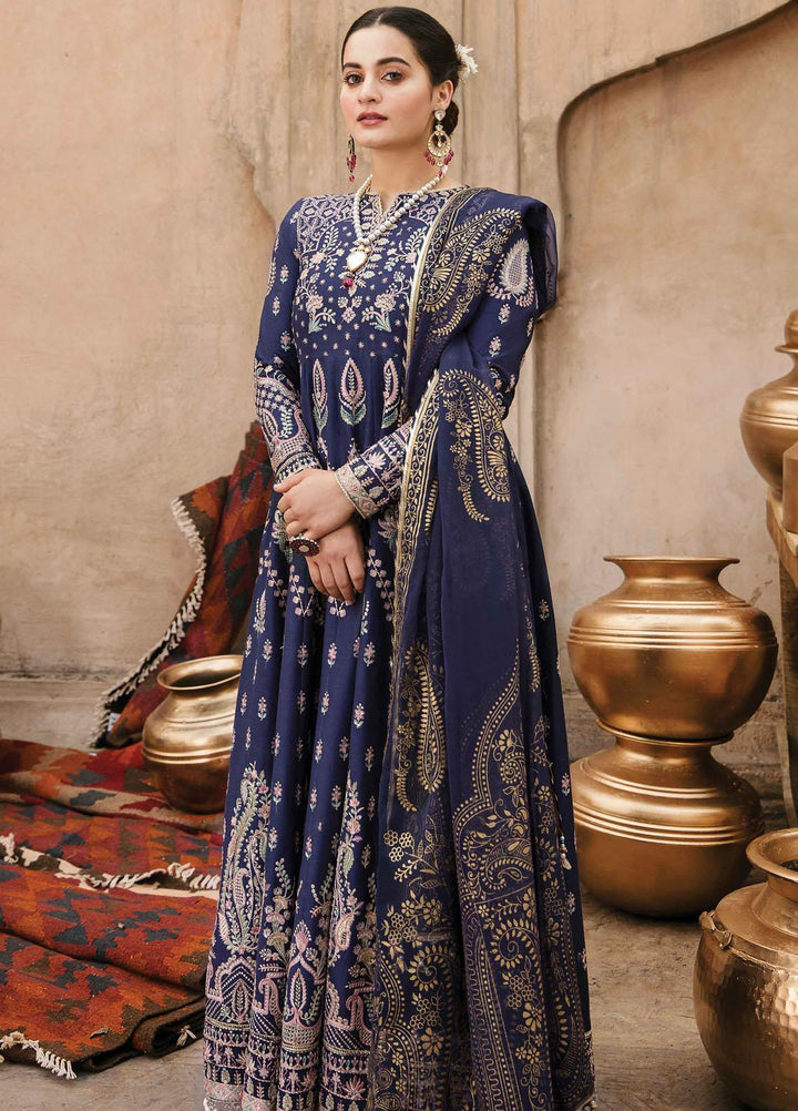 Shabnami By Afrozeh Embroidered Lawn Suits Unstitched 3 Piece AF22S 04 Dur-e-Khanai - Festive Collection