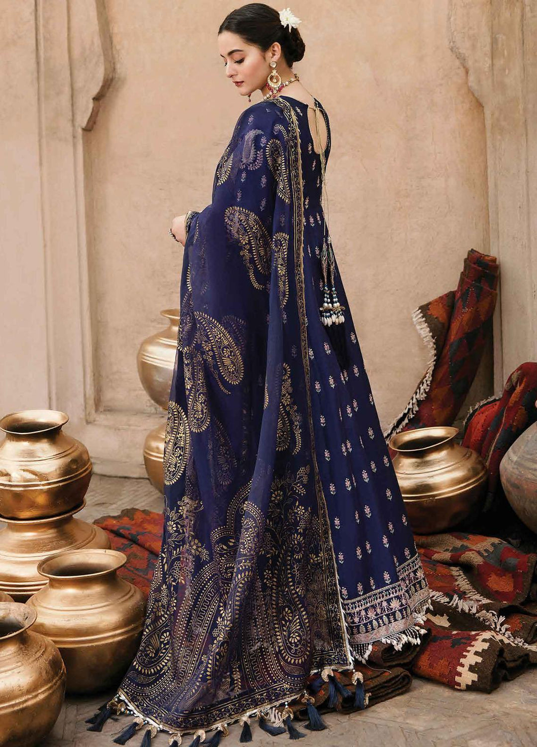 Shabnami By Afrozeh Embroidered Lawn Suits Unstitched 3 Piece AF22S 04 Dur-e-Khanai - Festive Collection