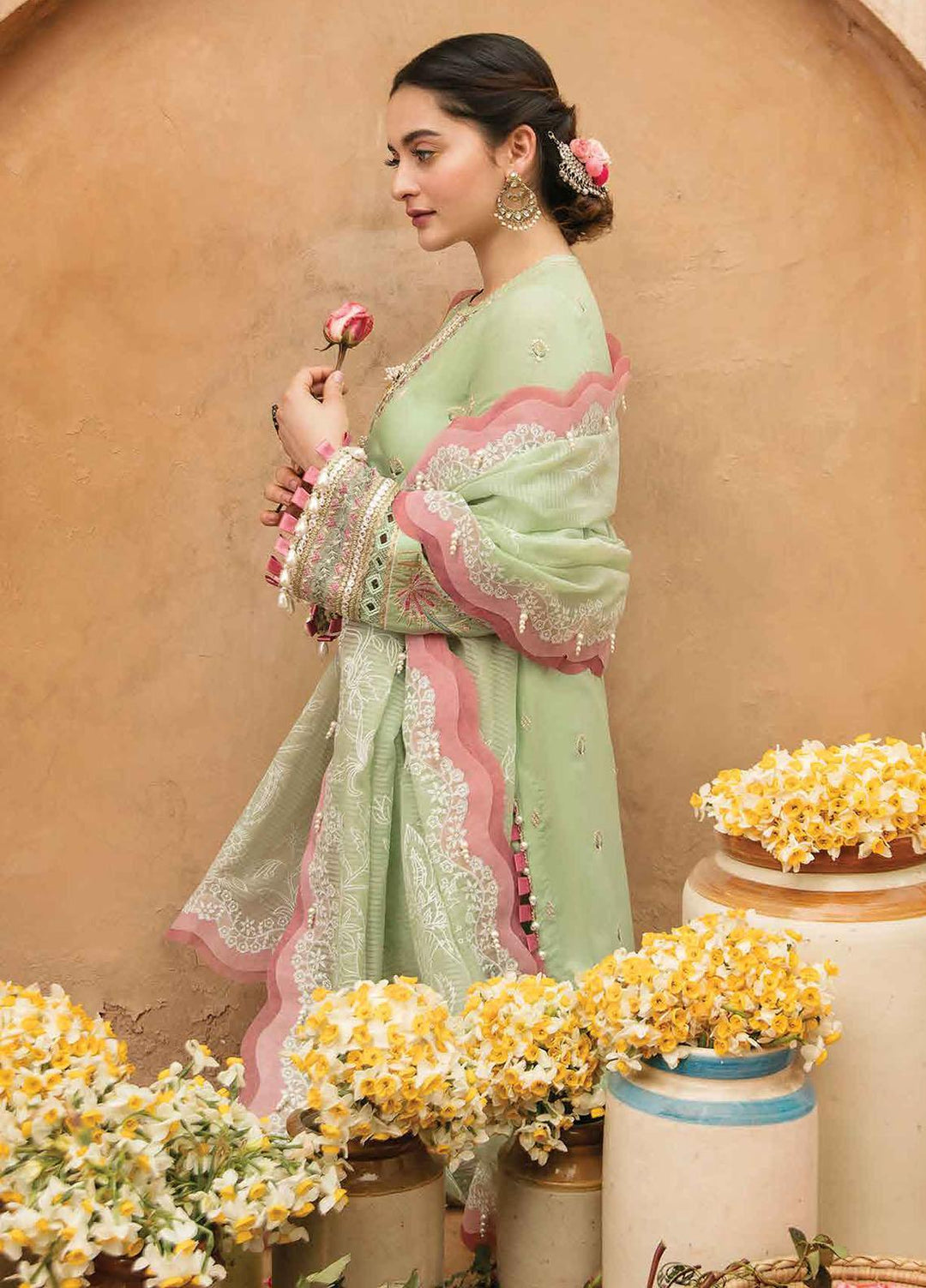 Shabnami By Afrozeh Embroidered Lawn Suits Unstitched 3 Piece AF22S 05 Haani - Festive Collection