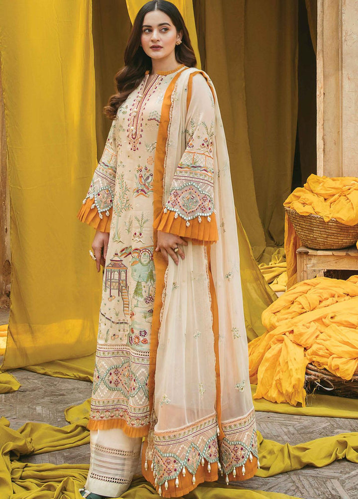 Shabnami By Afrozeh Embroidered Lawn Suits Unstitched 3 Piece AF22S 07 Sheharezaad - Festive Collection