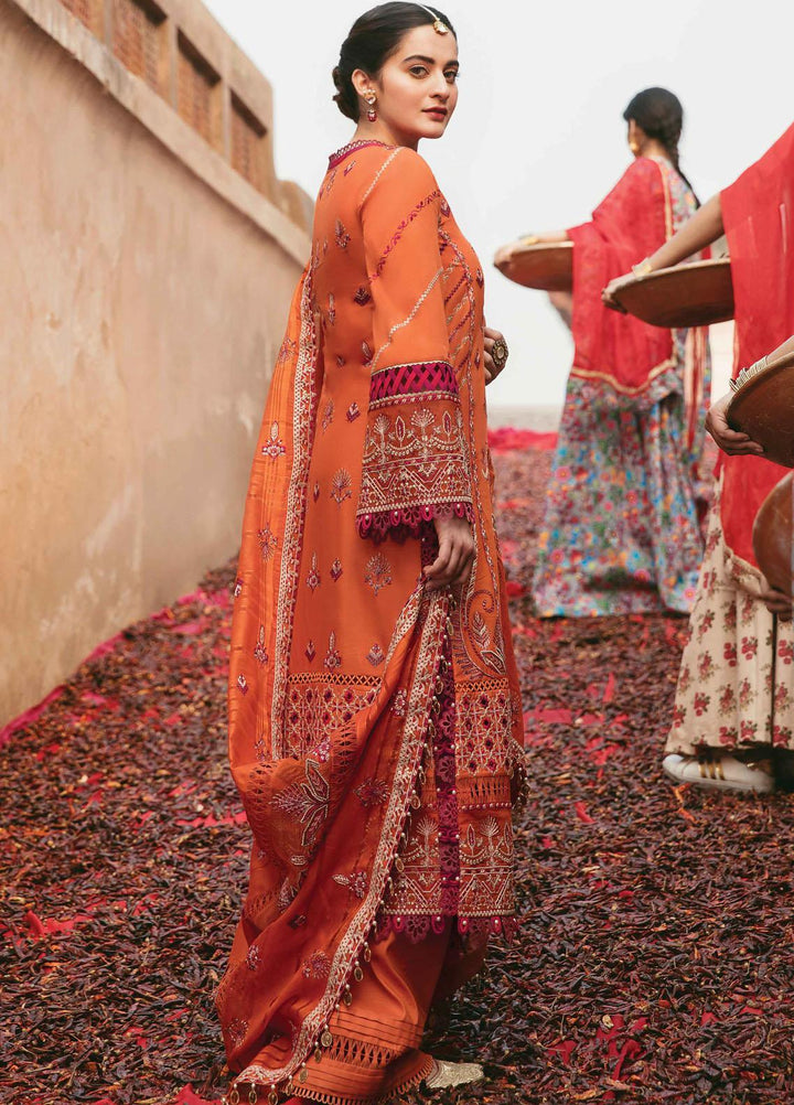 Shabnami By Afrozeh Embroidered Lawn Suits Unstitched 3 Piece AF22S 08 Sassi - Festive Collection