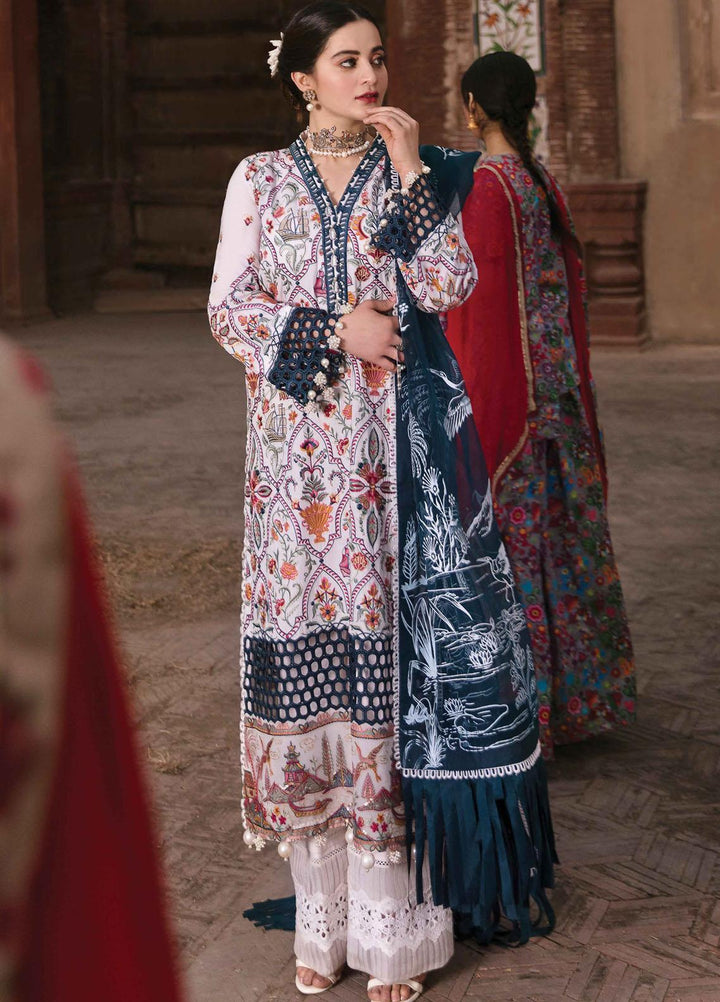 Shabnami By Afrozeh Embroidered Lawn Suits Unstitched 3 Piece AF22S 10 Shahbano - Festive Collection
