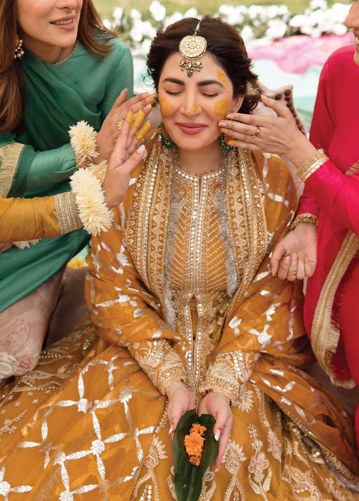 Shehnai By Afrozeh Embroidered Net Suits Unstitched 3 Piece AF22WF AS-22-01 GULBADAN - Wedding Formals Collection