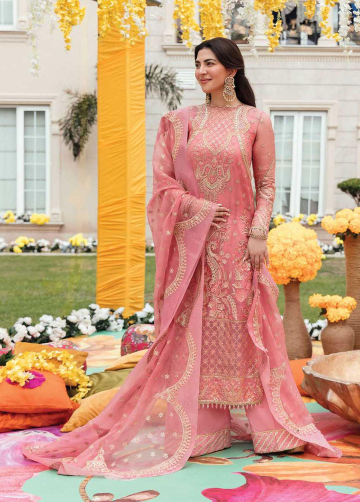 Shehnai By Afrozeh Embroidered Chiffon Suits Unstitched 3 Piece AF22WF AS-22-02 NAZMIN - Wedding Formals Collection