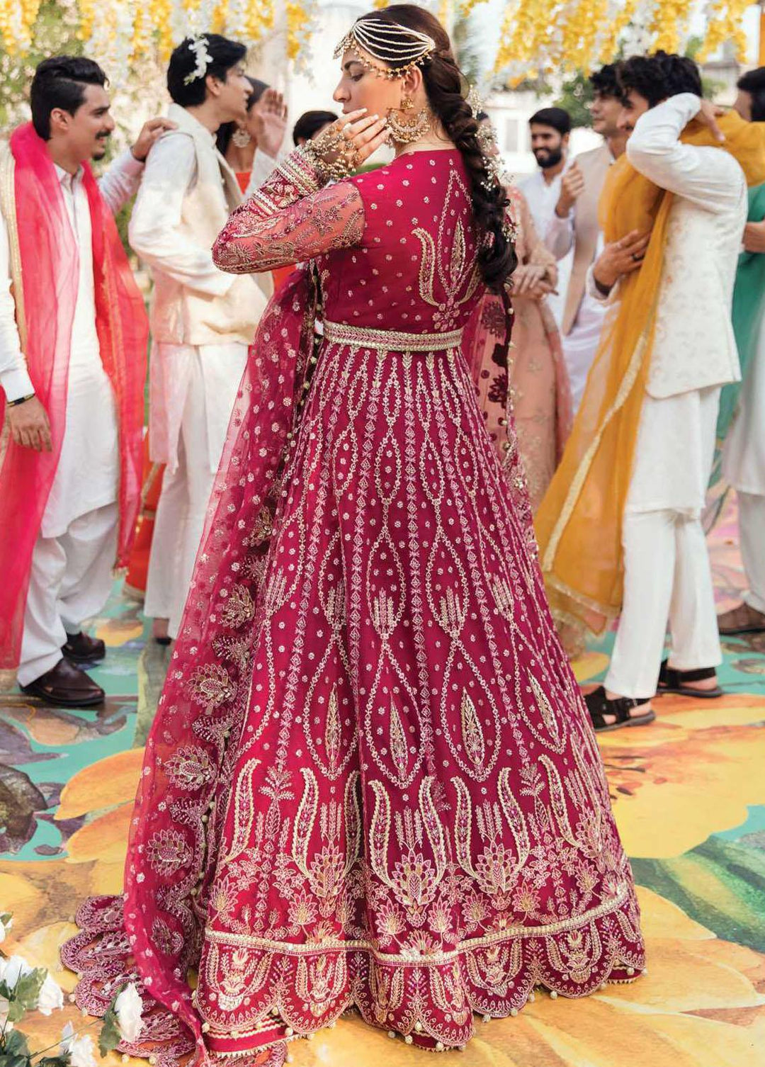 Shehnai By Afrozeh Embroidered Net Suits Unstitched 3 Piece AF22WF AS-22-04 DASHT E NAZ - Wedding Formals Collection