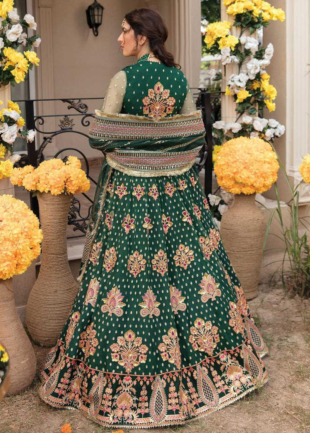 Shehnai By Afrozeh Embroidered Net Suits Unstitched 3 Piece AF22WF AS-22-06 SHIRIN - Wedding Formals Collection