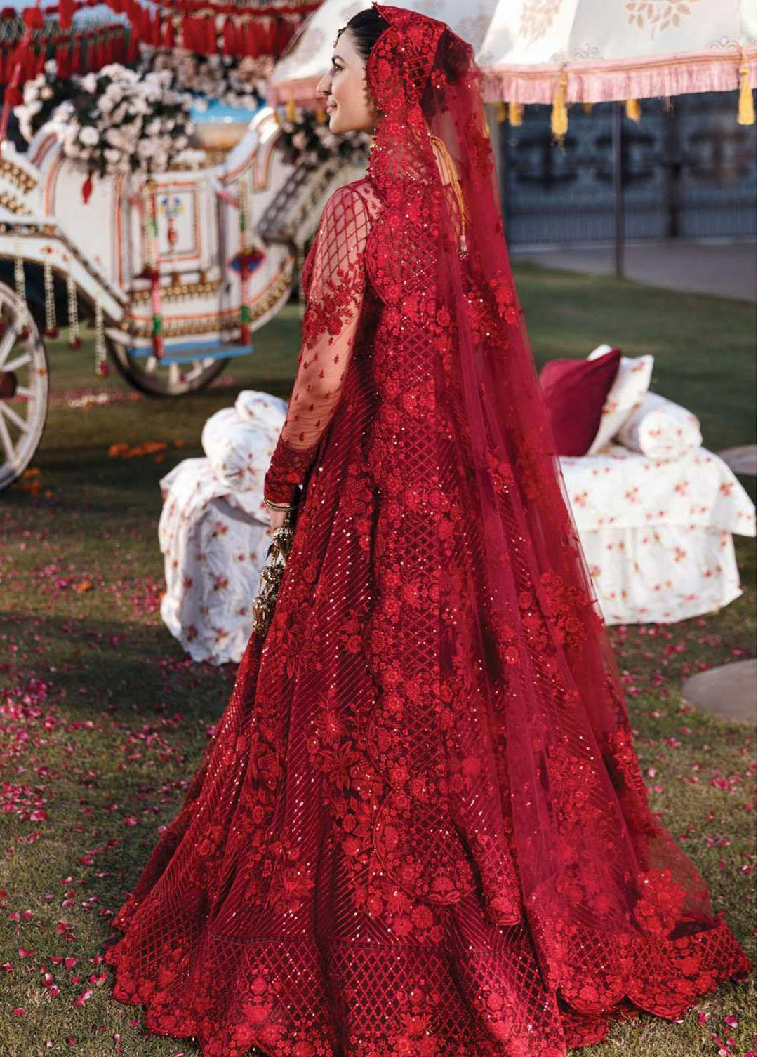 Shehnai By Afrozeh Embroidered Net Suits Unstitched 3 Piece AF22WF AS-22-09 AFREEN - Wedding Formals Collection