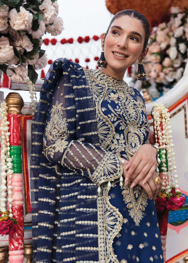 Shehnai By Afrozeh Embroidered Chiffon Suits Unstitched 3 Piece AF22WF AS-22-10 GUL-E -RANA - Wedding Formals Collection