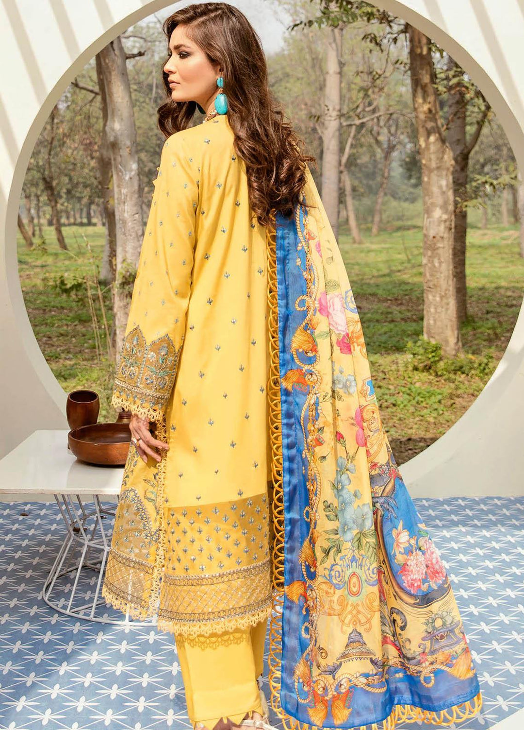 Afrozeh Embroidered Lawn Suits Unstitched 3 Piece AF21SS 01-SUNNY DELIGHT - Summer Collection