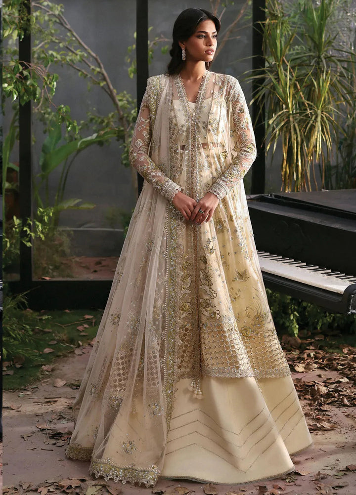 Afrozeh Embroidered Chiffon Suits Unstitched 3 Piece AF25LF D-10 Fleurie - Formals Collection