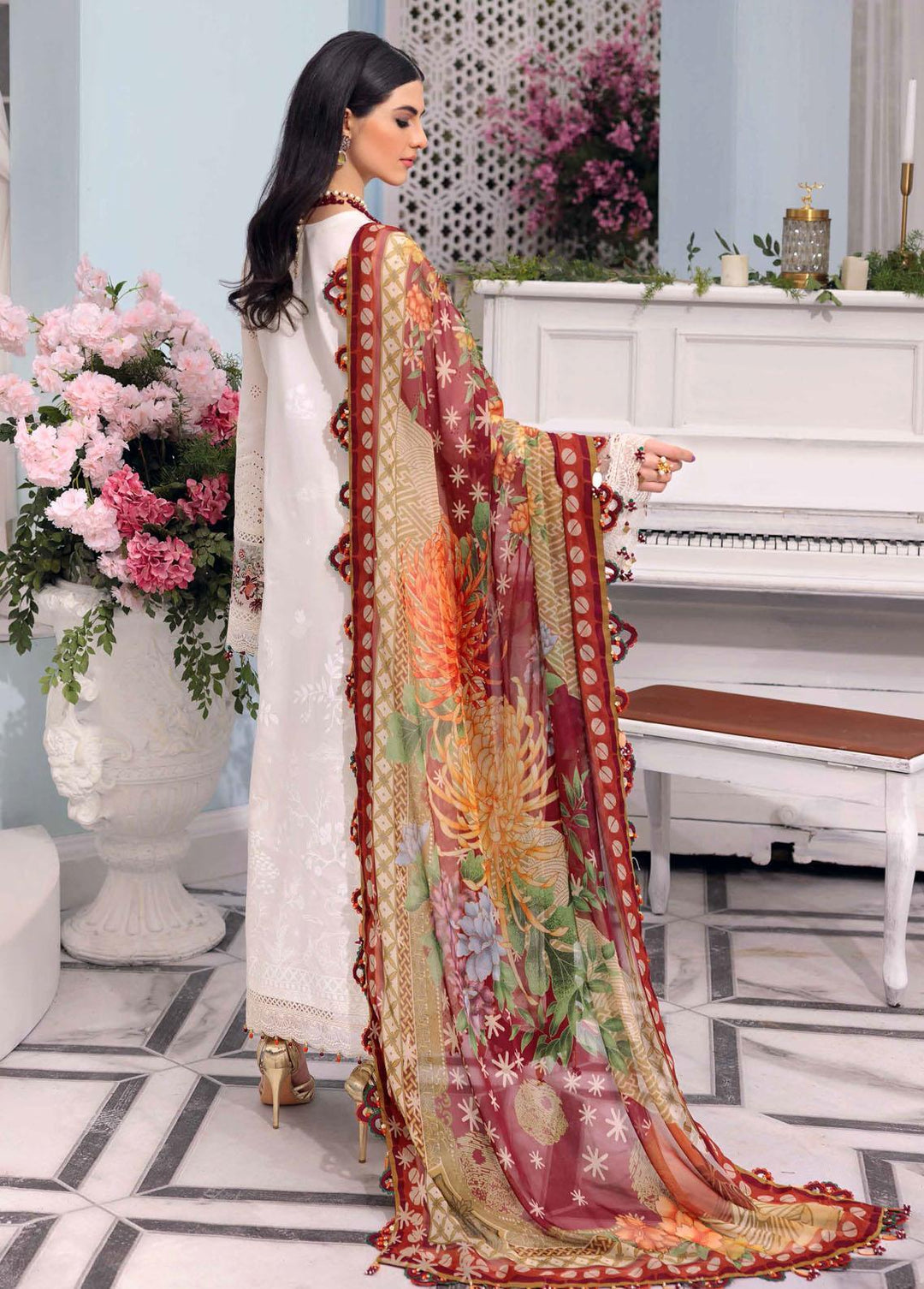 Afsana By Anaya Embroidered Lawn Suits Unstitched 3 Piece AKC22A AL22-04 Sohaye - Luxury Collection