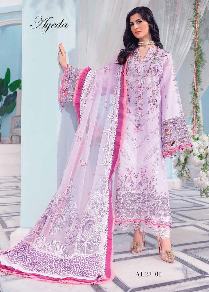 Afsana By Anaya Embroidered Lawn Suits Unstitched 3 Piece AKC22A AL22-05 Ayeda - Luxury Collection