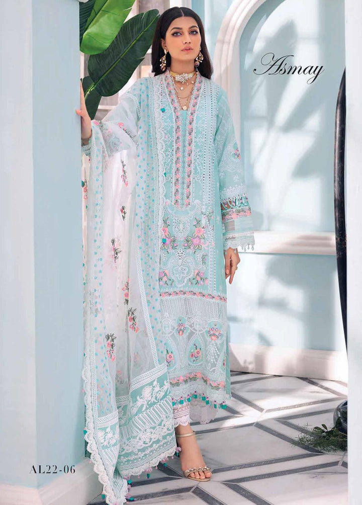 Afsana By Anaya Embroidered Lawn Suits Unstitched 3 Piece AKC22A AL22-06 Asmay - Luxury Collection