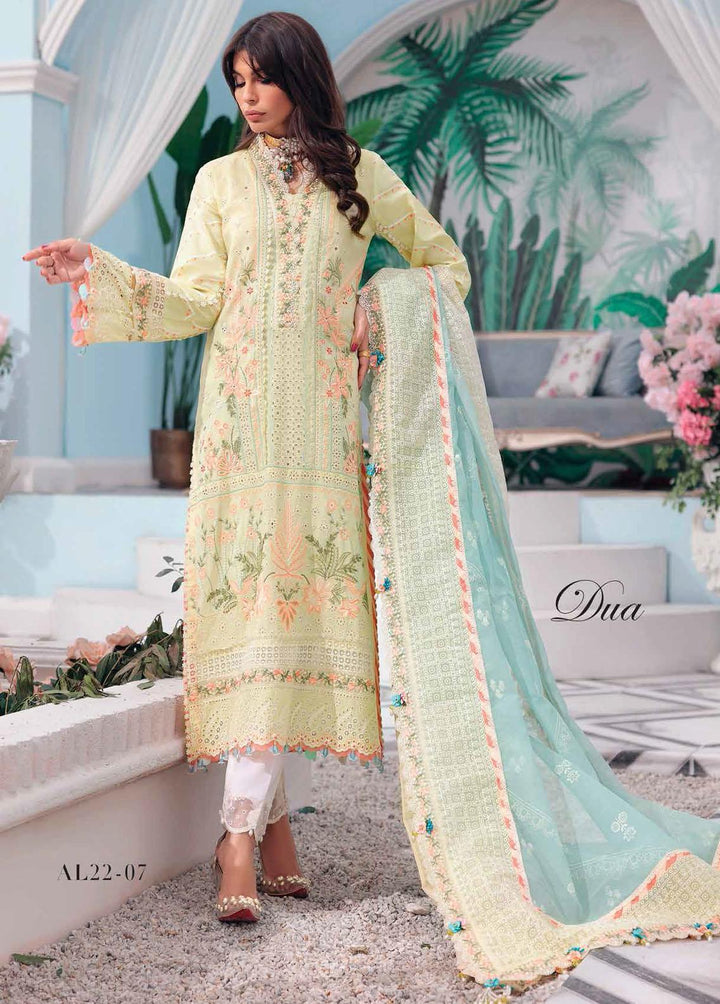 Afsana By Anaya Embroidered Lawn Suits Unstitched 3 Piece AKC22A AL22-07 Dua - Luxury Collection