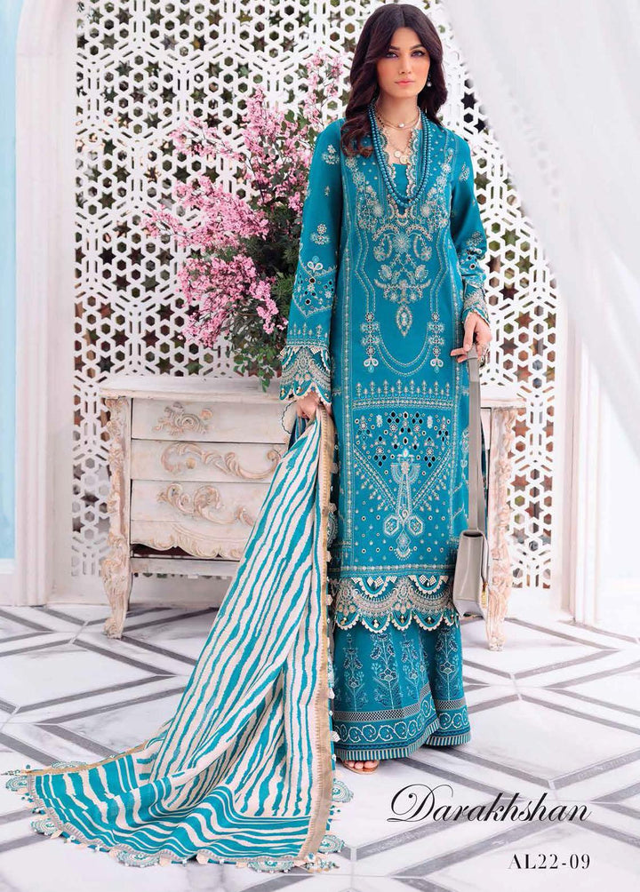 Afsana By Anaya Embroidered Lawn Suits Unstitched 3 Piece AKC22A AL22-09 Darakhshan - Luxury Collection