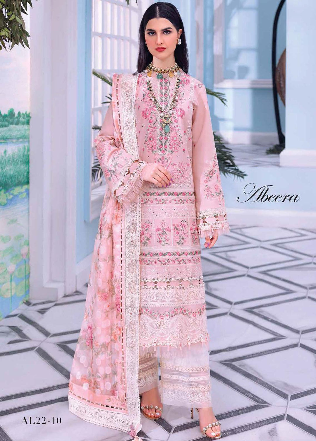 Afsana By Anaya Embroidered Lawn Suits Unstitched 3 Piece AKC22A AL22-10 Abeera - Luxury Collection