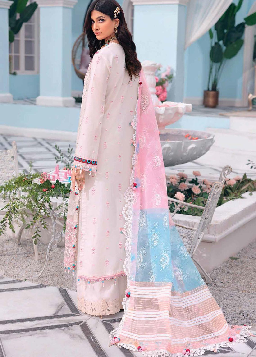 Afsana By Anaya Embroidered Lawn Suits Unstitched 3 Piece AKC22A AL22-12 Saiqa - Luxury Collection
