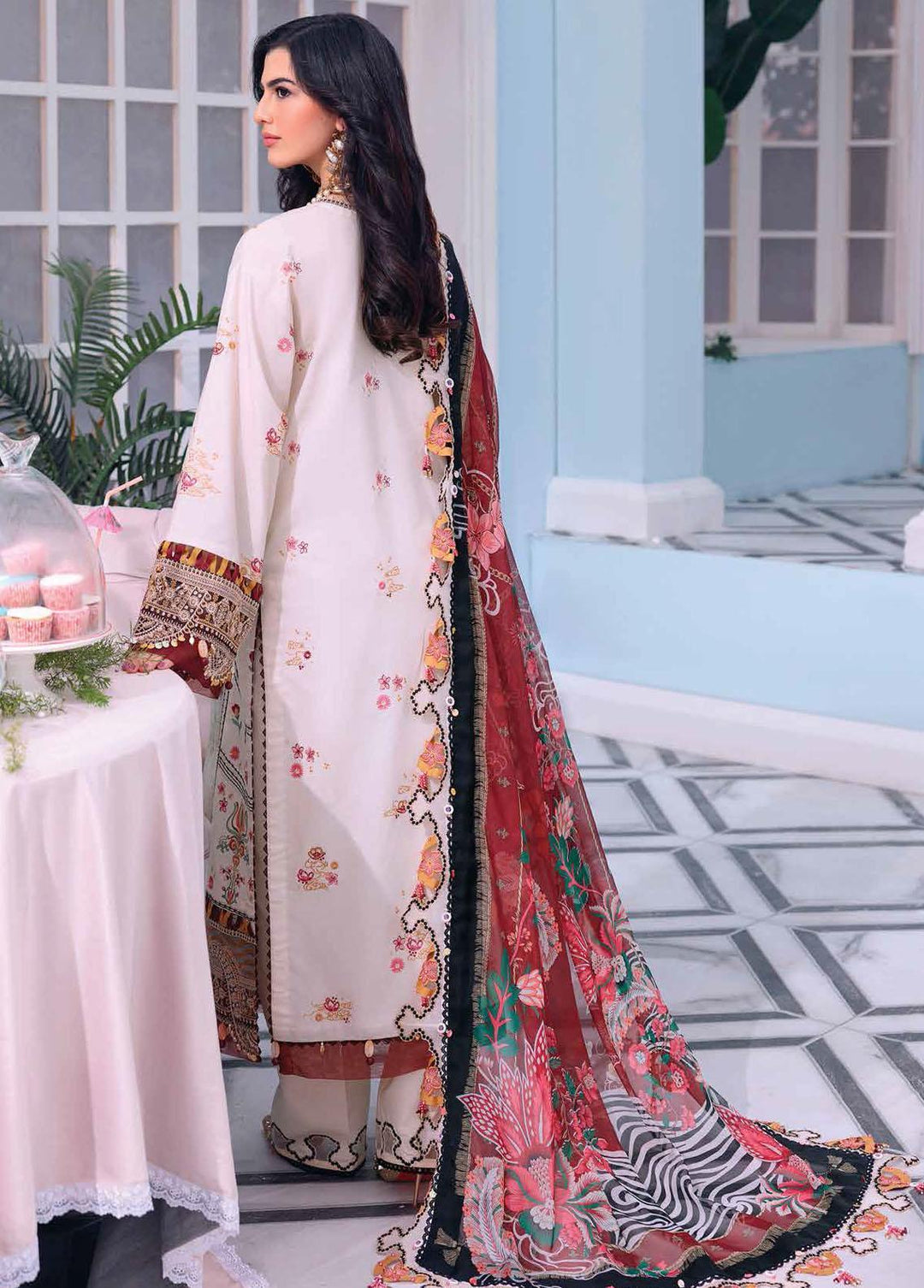 Afsana By Anaya Embroidered Lawn Suits Unstitched 3 Piece AKC22A AL22-13 Soha - Luxury Collection