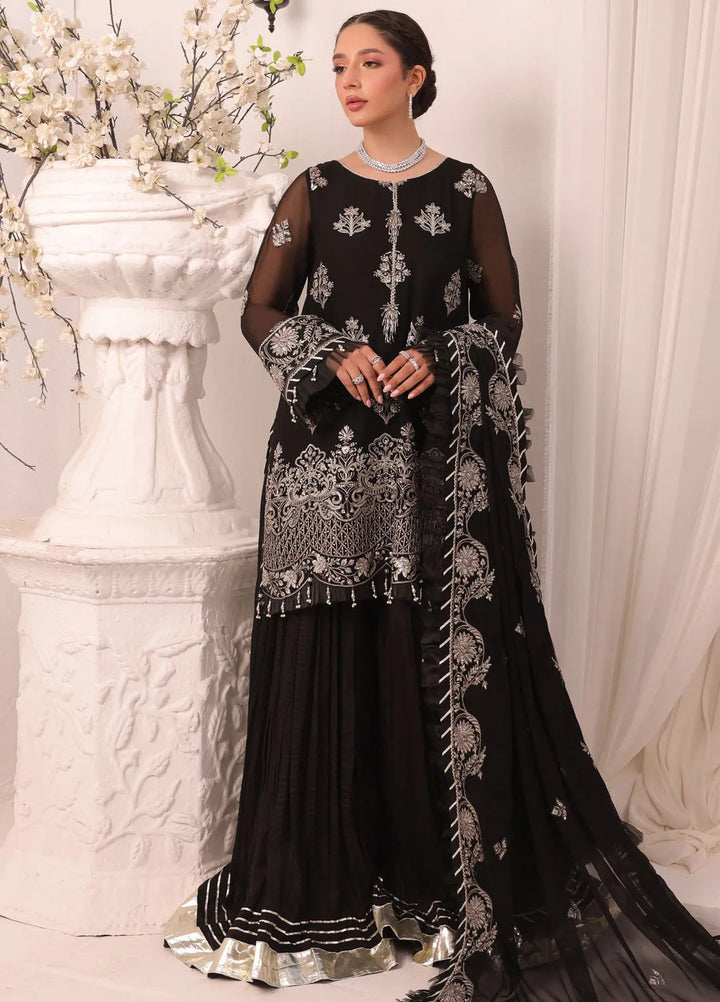 Afsana By Sheen Embroidered Chiffon Suit Unstitched 4 Piece SSL24A SLUA02 Nazm - Formal Collection