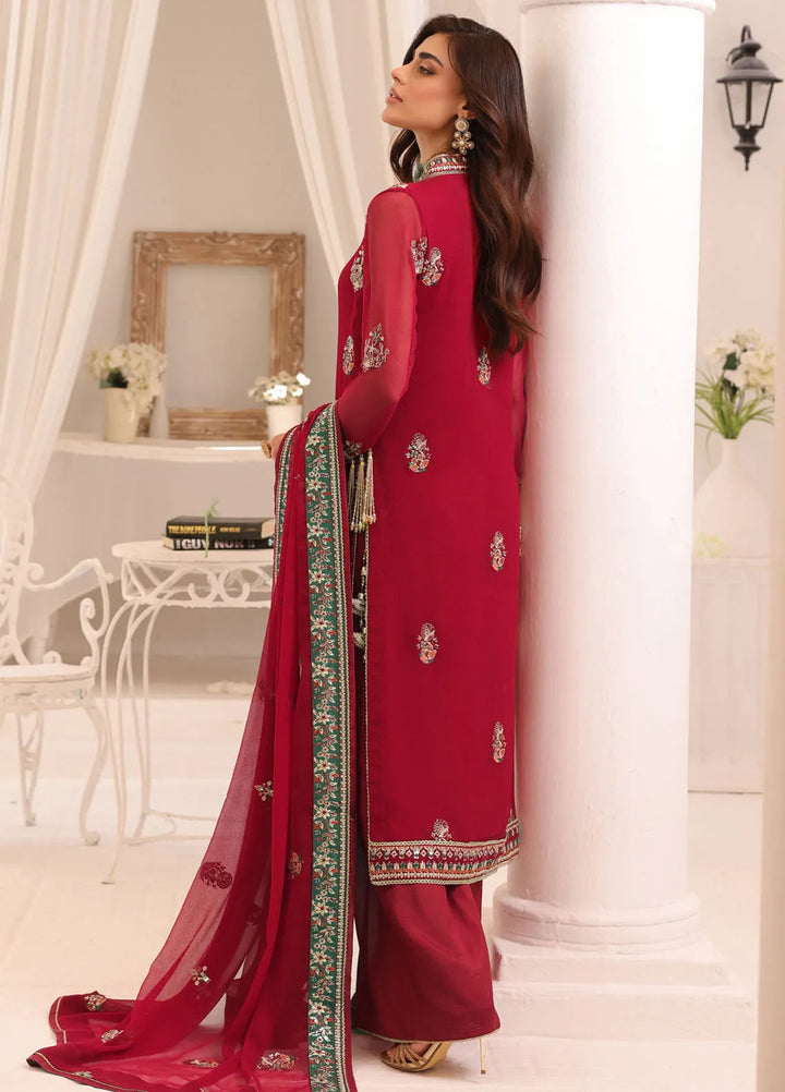 Afsana By Sheen Embroidered Chiffon Suit Unstitched 4 Piece SSL24A SLUA03 Uroosa - Formal Collection